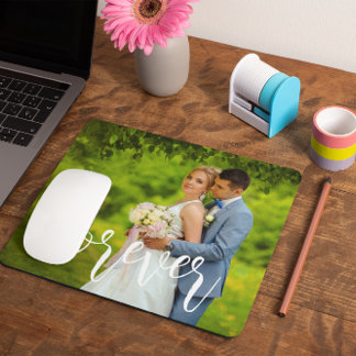 Forever Custom Wedding Photo Mouse Mat