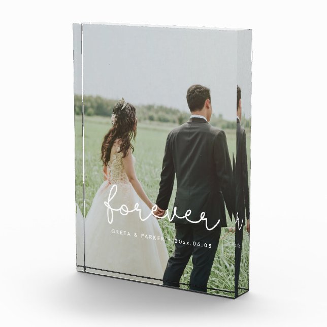 Forever cute whimsical wedding photo block (Right)