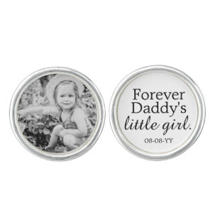 Forever Daddy's Girl Photo Father of the Bride Cufflinks