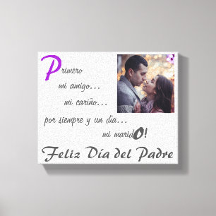 Forever& Day Darling Husband Esp Canvas Print