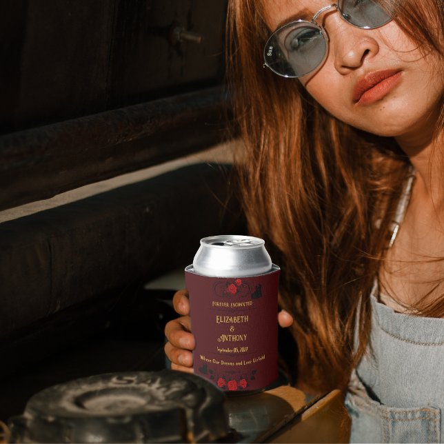 Forever Enchanted Wedding Can Cooler (Creator Uploaded)