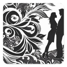 Forever Entwined: Romantic Silhouette Couple