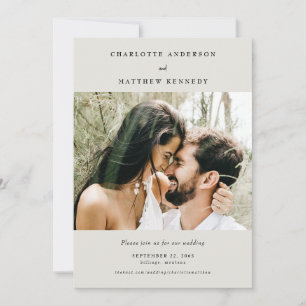 Forever Faithful Cream Photo Save the Date