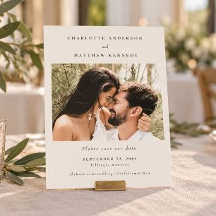 Forever Faithful Cream Photo Save the Date
