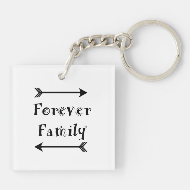 Forever Family - Adpotion Design Key Ring (Back)