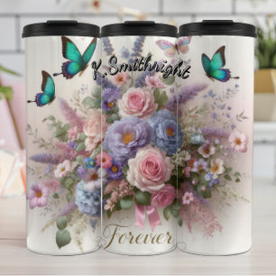 Forever Flower Thermal Tumbler