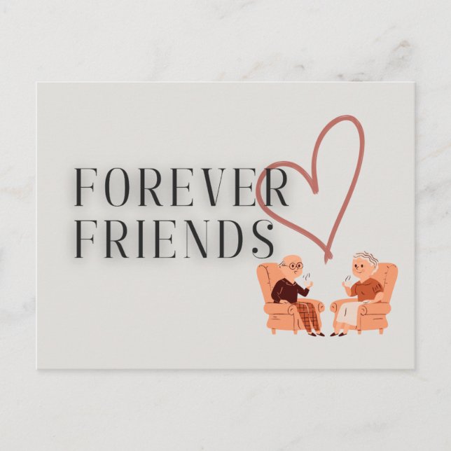 Forever Friends: Tea/Coffee Postcard (Front)