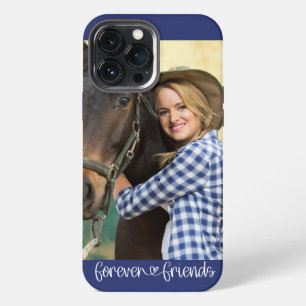 Forever Friends Vertical Photo Heart Typography iPhone 13 Pro Max Case