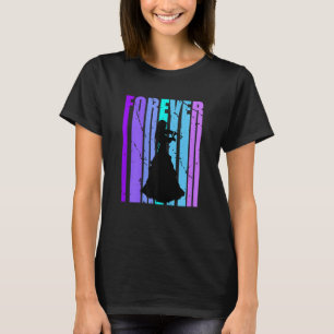 Forever Girls Violin Silhouette Orchestra Orchestr T-Shirt
