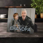 Forever Grateful For You Grandpa Photo Keepsake Plaque<br><div class="desc">Let grandpa know how special he is and how much he means to you with this beautiful photo keepsake plaque. Simply add a custom photo of your choice. The text reads 'forever grateful for you' GRANDPA (which can be changed to any relation} and the name/s of who it is from....</div>