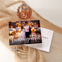 Forever Grateful Wedding Thank You Photo