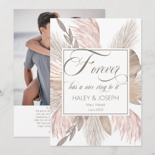 Forever Has A Nice Ring To It Photo Engagement Announcement