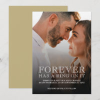 Forever Has A Ring On It Engagement Announcement