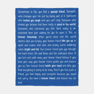 Forever has no end fleece blanket