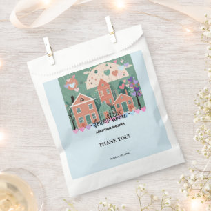 Forever Home Pastel Hearts Adoption Foster Shower Favour Bags
