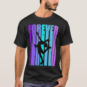 Forever Ice Skating Retro Vintage Distressed Seaso T-Shirt
