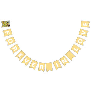 Forever in Love Butter Yellow Wedding Bunting