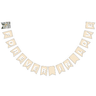 Forever in Love Champagne Wedding Bunting