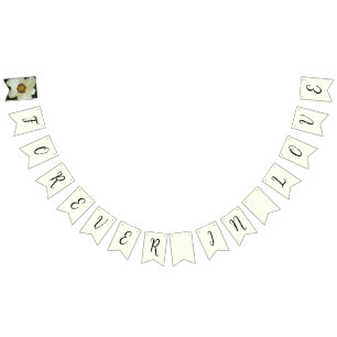 Forever in Love Ivory Wedding Bunting