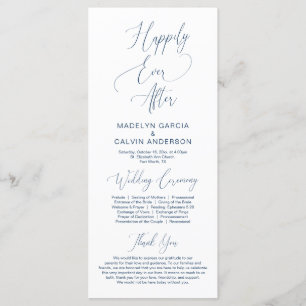 Forever in love, modern classy Wedding Ceremony Pr Programme