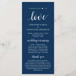Forever in love, Modern Wedding Ceremony, Navy Pro Programme