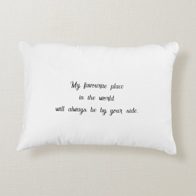 Forever in Love - Valentine's Day Wedding Pillow (Back)