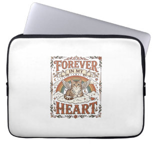 Forever In My Heart Cat Memorial Rainbow Bridge Vi Laptop Sleeve