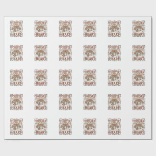 Forever In My Heart Cat Memorial Rainbow Bridge Vi Wrapping Paper