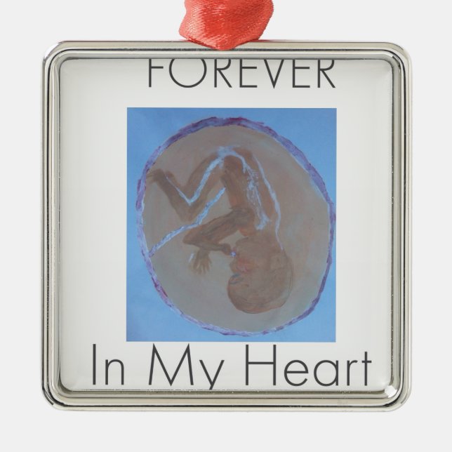 Forever In My Heart.jpg Metal Tree Decoration (Front)