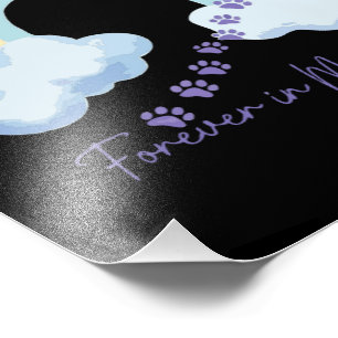 Forever in My Heart Pet Memorial Rainbow Bridge Photo Print