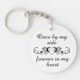 Forever in my Heart Pet Remembrance Personalised Key Ring