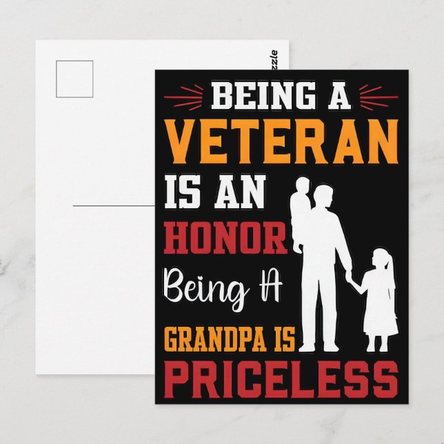 Forever in Our Debt—Happy Veterans Day Postcard (Front/Back)