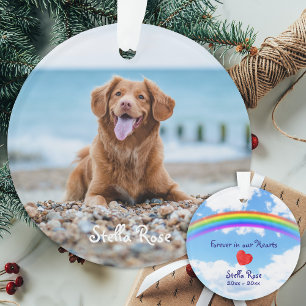 Forever in our Heart - Rainbow Bridge Pet Memorial Ornament