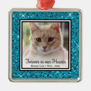 Forever In Our Hearts Cat Metal Tree Decoration