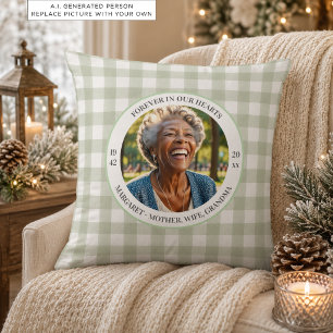 Forever in our Hearts Christmas Keepsake Photo Cushion
