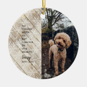 Forever In Our Hearts Christmas Photo Ceramic Tree Decoration
