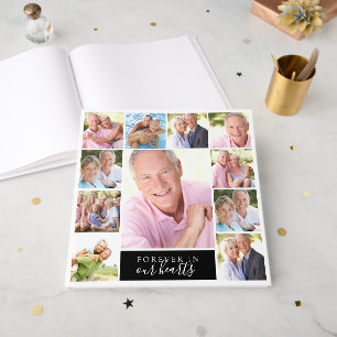 Forever in Our Hearts Collage 12x12 Guest Book