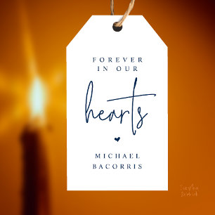 Forever in Our Hearts Custom Memorial Candle Favou Gift Tags