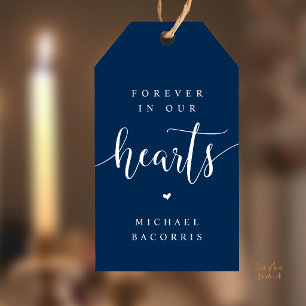 Forever in Our Hearts Custom Memorial Candle Favou Gift Tags