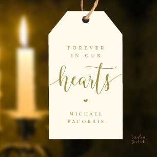 Forever in Our Hearts Custom Memorial Candle Favou Gift Tags