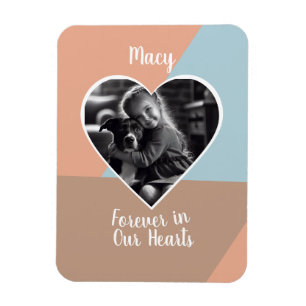 Forever in our Hearts Custom Photo Keepsake Magnet