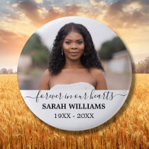 Forever In Our Hearts Custom Photo Memorial Magnet