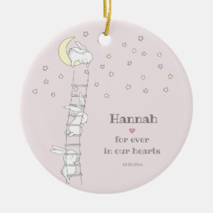 Forever in our Hearts Cute Loss of Child Keepsake Ceramic Tree Decoration