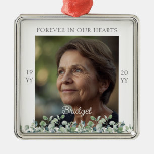 Forever In Our Hearts Eucalyptus Remembrance Metal Tree Decoration