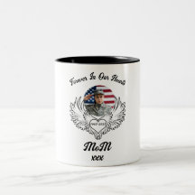 Forever In Our Hearts Funeral Photo Memorial Mug