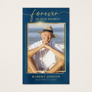 Forever In our Hearts Funeral Photo Prayer