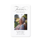 "Forever in our Hearts" Funeral Photo Prayer 