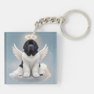 Forever in Our Hearts (Landseer2) Key Ring