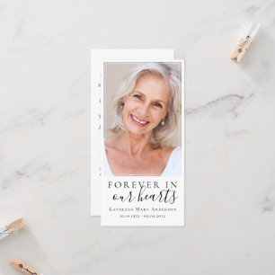Forever in Our Hearts Memorial Bookmark