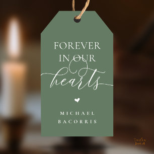 Forever in Our Hearts Memorial Candle Favour Custo Gift Tags